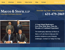 Tablet Screenshot of maccosternlaw.com